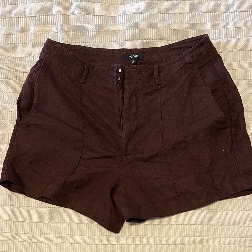 Madewell High Waist Chocolate Shorts